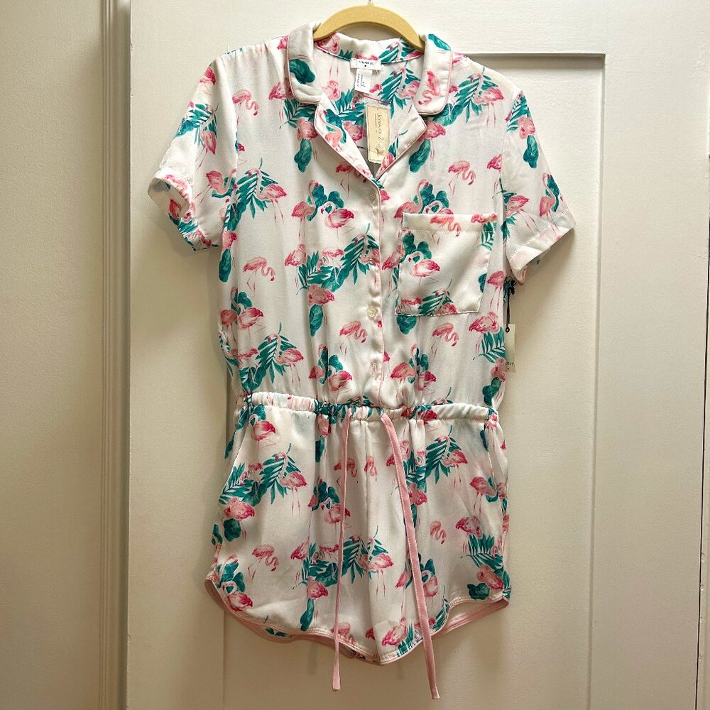 Forever 21 - Flamingo Pattern Sleep Romper